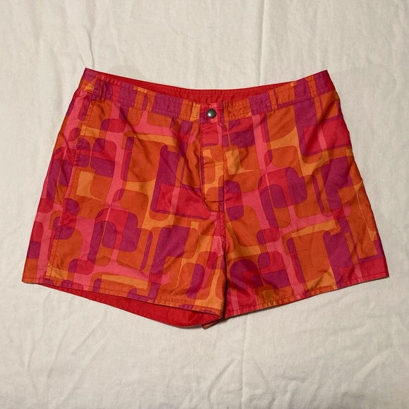Reversible Orange and Pink Women's Sport Shorts - Picture 1 of 12